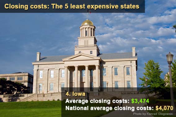 Closing costs: 5 least expensive states