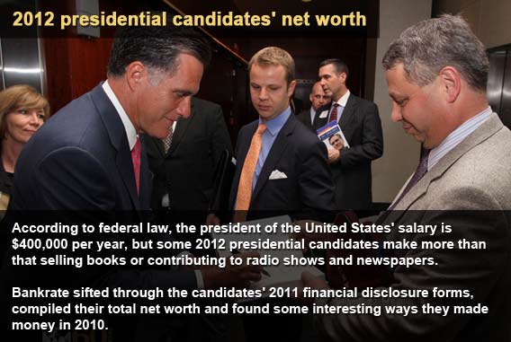 Presidental caniddates' net worth