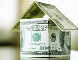 House made of dollar bills