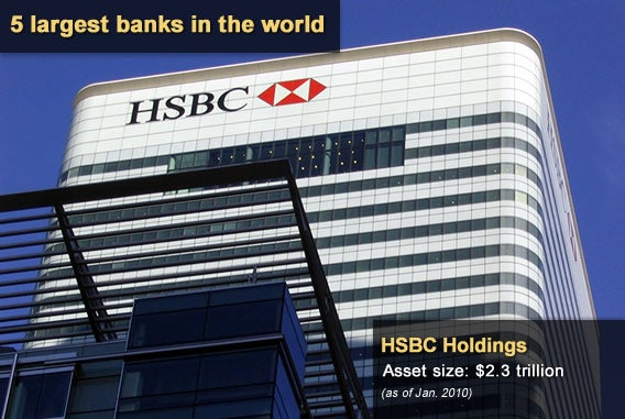 5 largest banks in the world