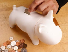 Dog coin bank