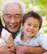 Grandparent and children