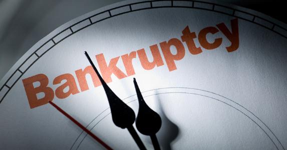 Bankruptcy clock © iStock