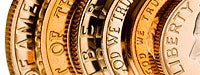 pennies overlapping