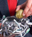 Business man with nest egg