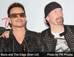 The hotelier Bono and The Edge (from U2)