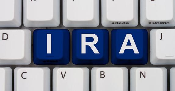 Computer keyboard keys with word IRA © karen roach/Shutterstock.com