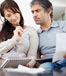 couple discussing bills