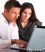 couple looking at computer
