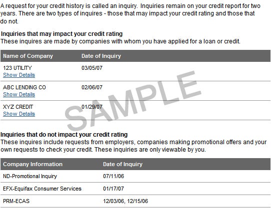 online report credit score and