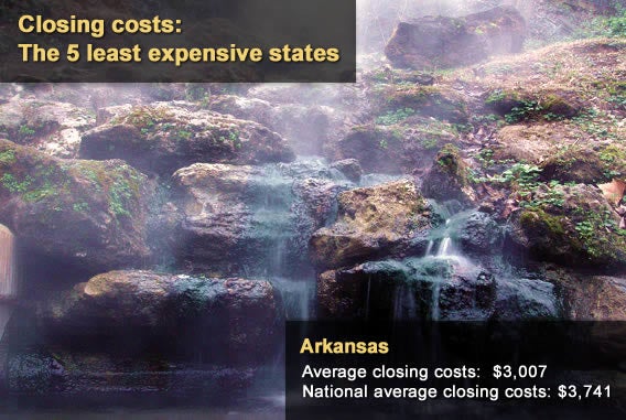 5 least expensive states