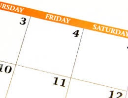 Use your calendar