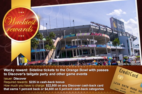 Sideline tickets to the Orange Bowl