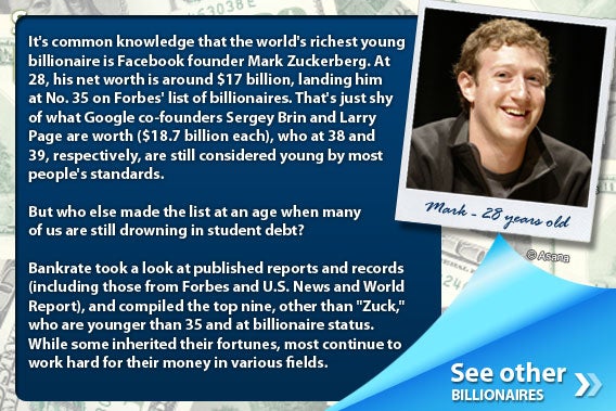 The 9 youngest billionaires in the world