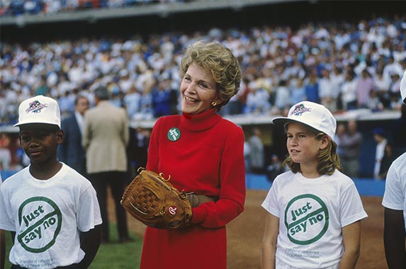 Nancy Reagan Nancy Reagan | Focus On Sport/Getty Images