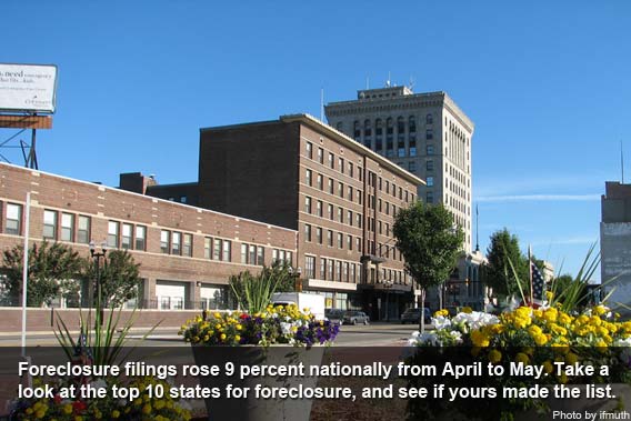 Top foreclosure states