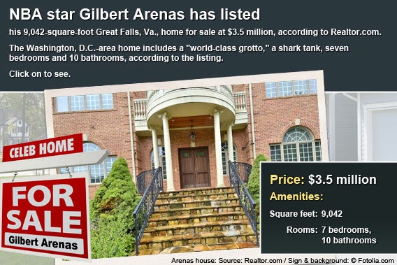 Celebrity house for sale: Gilbert Arenas