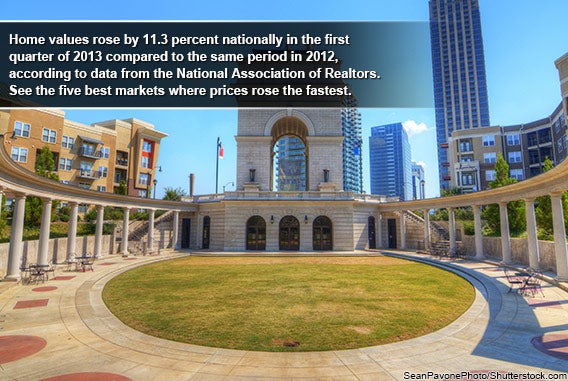 Home values: 5 best markets for Q1 2013