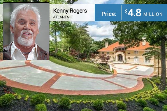 Celebrity house for sale: Realtor.com, Kenny Rogers: © PR Photos.