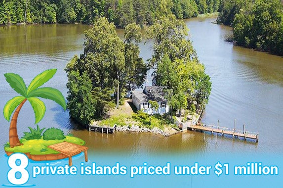 8 private islands priced under $1 million side Photo courtesy of Realtor.com