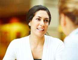 get-best-contractor-3-friends-lg Woman talking to a friend