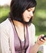 Girl using smartphone