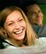 Happy couple in car