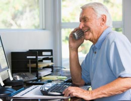 hidden-insurance-credits-10-age-lg Senior man talking on the phone