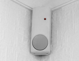 Sensor on a wall