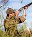 Hunter with rifle