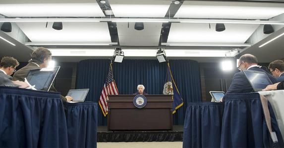 What the Fed really said Janet Yellen speaking at conference | SAUL LOEB/Getty Images