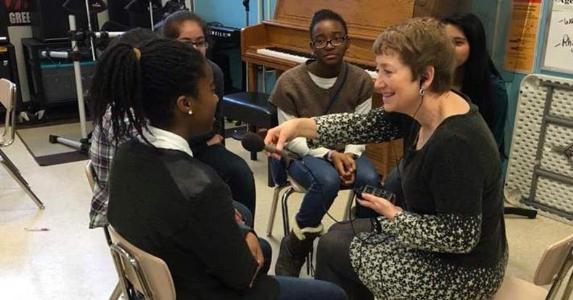 Bankrate findings show how retirement is changing Kitty Felde with members of Book Club for Kids Podcast | Courtesy of Kitty Felde