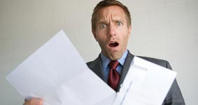 Shocked man