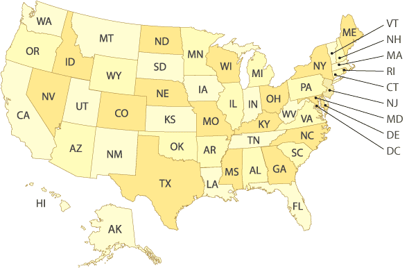 Us Map Simple