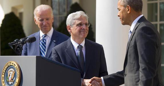 What the high court pick might mean to consumers Merrick Garland shaking hands with President Barack Obama | SAUL LOEB/AFP/Getty Images