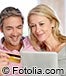 middle aged couple computer credit card