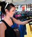Young adult shopping at a department store