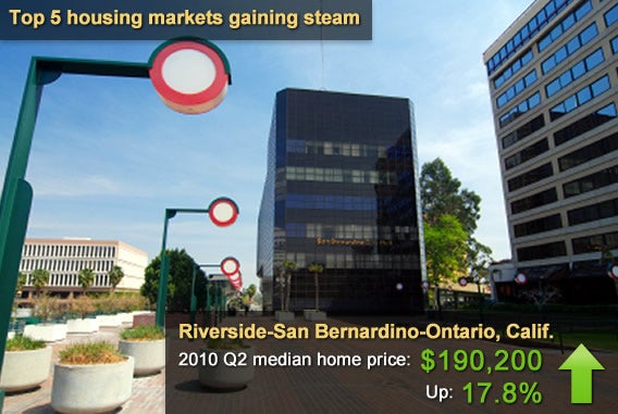 5 housing markets gaining steam