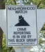 neighborhood watch sign
