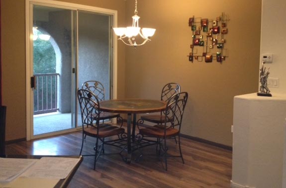 A 5-year-old Mediterranean town house in Las Vegas.