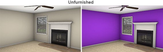 Unfurnished rooms © Photo courtesy of Michael Seiler, College of William & Mary