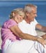 retired couple on beach sm