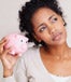 woman with piggy bank