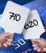 Credit card with score cards