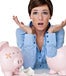 Broken piggy bank