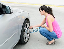 Check your tire pressure © Dirima/Shutterstock.com