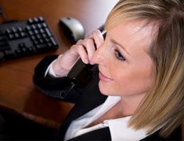 Get a bank rep on the phone