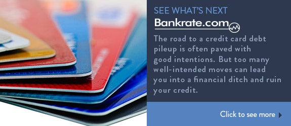 The road to a credit card debt pileup is often paved with good intentions. But too many well-intended moves can lead you into a financial ditch and ruin your credit © Garry L./Shutterstock.com