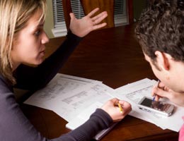 Fighting with your partner over finances