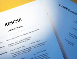 Dont put financial information on your resume